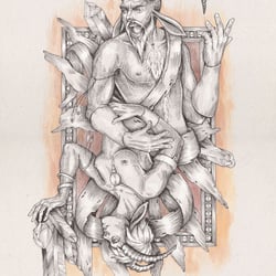 illustrator-berlin-pamela-maier-portfolio-freelance-art-halfsize-zodiac-capricorn-steinbock-2