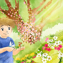 Pauline Polle Kinderbuchillustration für ein Umweltbuch