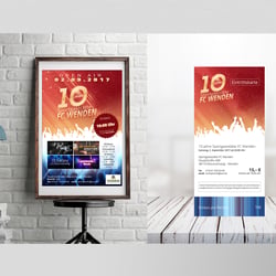 Eventpaperdesign [Plakat und Eintrittskarte]