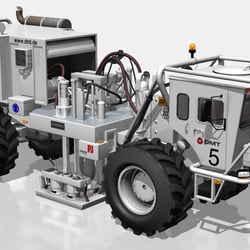 Vibrationswagen f. geodätische Erkundungen