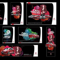 SEAT & Shakira / Shakira Tour 2007 / diferent advertising material