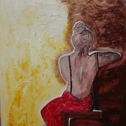 Acrylmischgemälde auf Leinwand