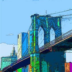 Brooklyn Bridge PopArt Stil