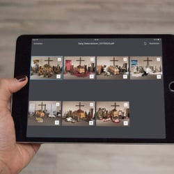 Blick auf den iPad-Katalog