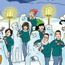 Weihnachtskarte 2015 für die Firma Maskemed, Berlin