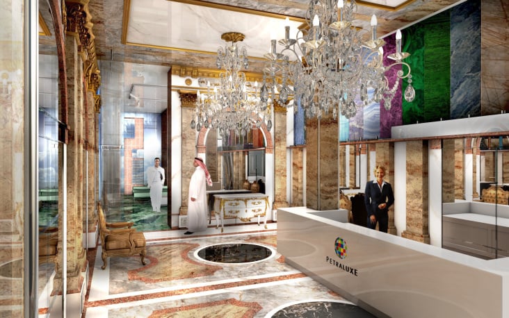 Petraluxe. Showroom. 3D Visualisierung.