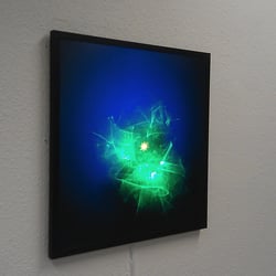 LED Panel Laserbild „Photonic Nebula II“