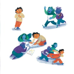 Illustration für Kinderbuch „Zyka and Mliha“