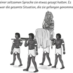 Illustration im TB „Gefangen im Riesenbuch“