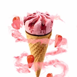 134223 Ballino Waffeltuete Strawberry CGI