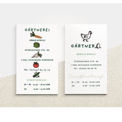 Logo + Visitenkarten Gerald Bürkle