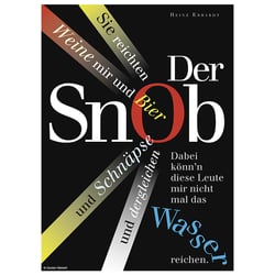Gedichtbild Der Snob
