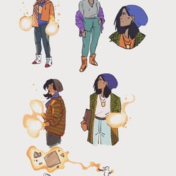 Mantra Comic Book Sunny Character Exploration