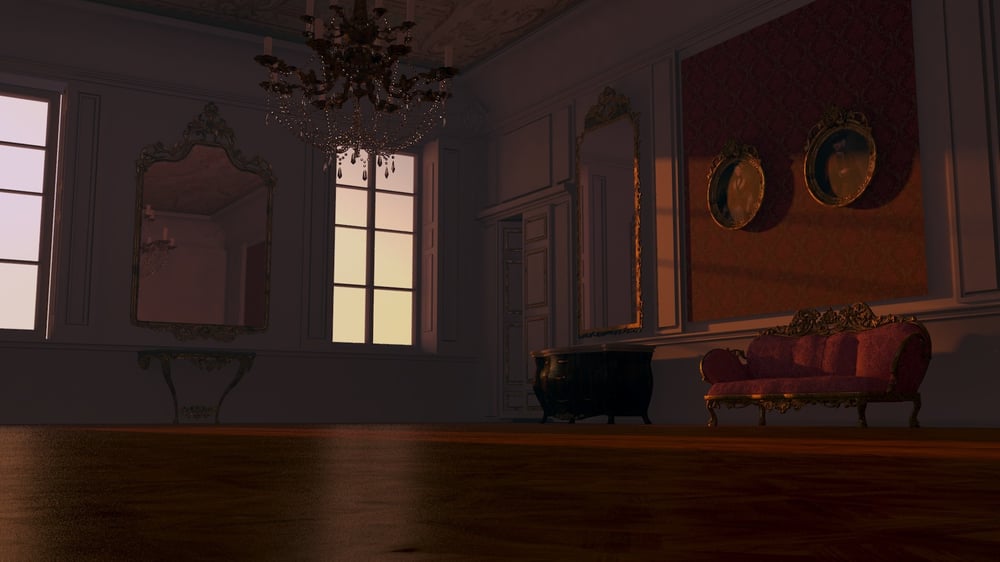 Barock Salon Abendstimmung