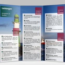 Printdesign Faltblatt