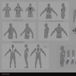 combining body modification and armor / gear