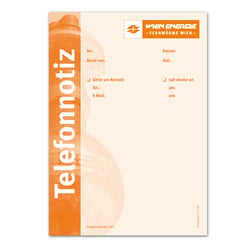 Telefonnotiz für Wien Energie Fernwärme A6