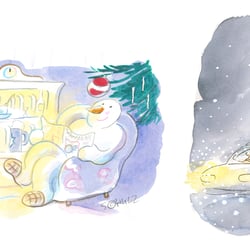 2 Motive für Weihnachtskarten