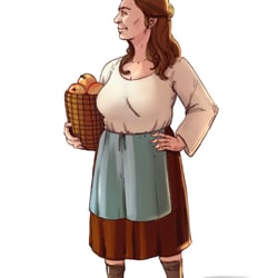 Characterdesign – Hobbitmutter – Dungeons and Dragons
