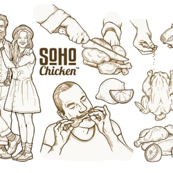 Corporate Illustration für SoHo Chicken Hamburg