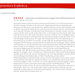 Rezension des Buches bei Hugendubel