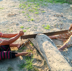 Women at the fisher village, Myanmar