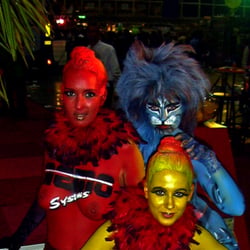 Werbung Bodypaint MEMO Messe