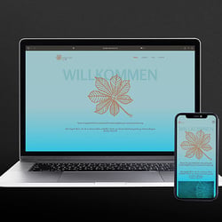 Ursprungslayout der Website von ankommen bei dir