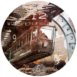 Wanduhrmotiv: Wuppertal 2
