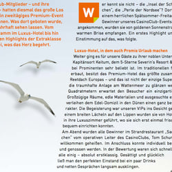CasinoClub-Artikel für Kundenmagazin (Thema: Sylt), Text S. 1
