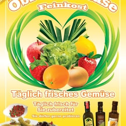 Werbeposter für Gemüseladen