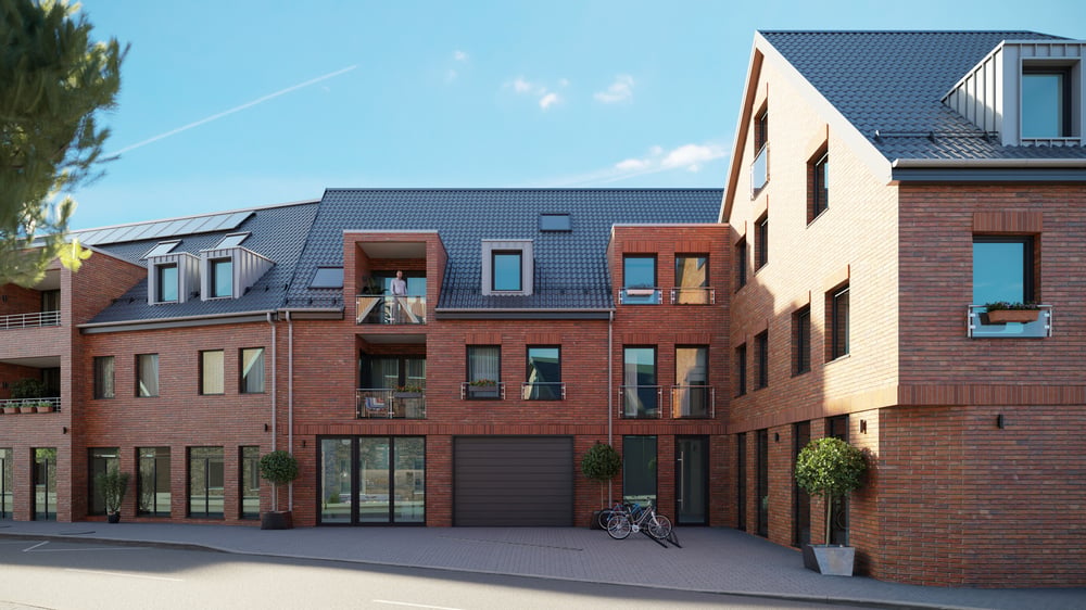 3d-Visualisierung eines Wohnhaus, Appelhofstraße