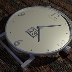 Uhr blau