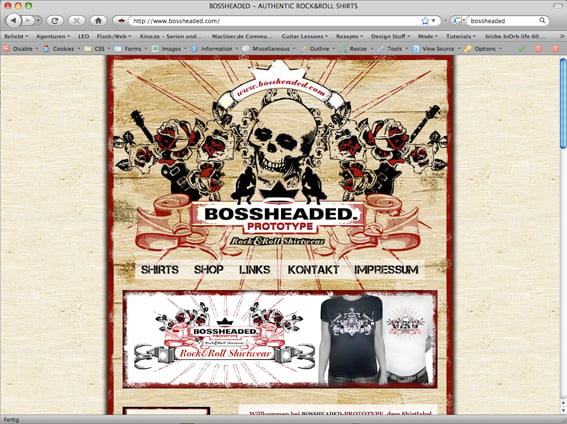 www.bossheaded.com – Rock&Roll Shirtwear