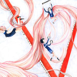 Illustration für das Buchprojekt „ In der Luft“, 2012