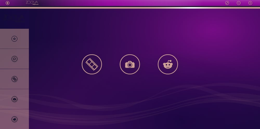 Desktop App Startseite