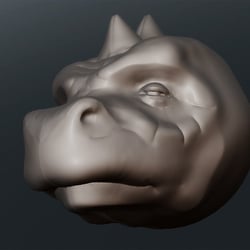 Rhino – made with a sculping software