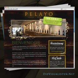Homepage für ein spanisches Restaurant