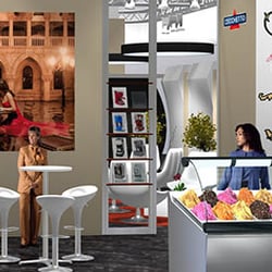 Cecchetto Import AG Lavazza Kaffeelounge an der Igeho Basel