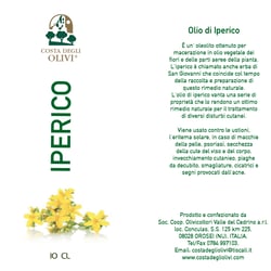 Olio di oliva con iperico, Etikett 100 ml