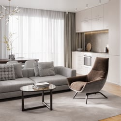 3D visualisierung eines Mehrfamilienhauses in der Grazer City