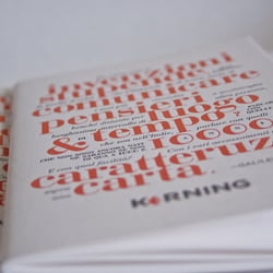 Kerning notebook