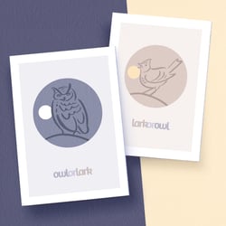Illustrative Icons – Eule oder Lerche?