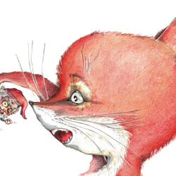 Fuchskind entdeckt seine(n) Wut(zwerg) – Probeillustration