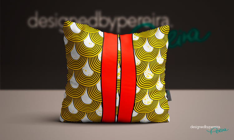 african fabric pattern bloom red designedbypereira