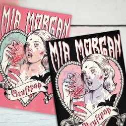 Gestaltung von Stickern für Sängerin Mia Morgan