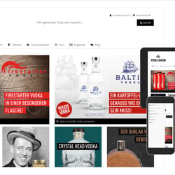 Webdesign für Onlineshop Vodka-Baron.com