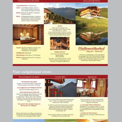 Flyer nach Kundenvorgabe.