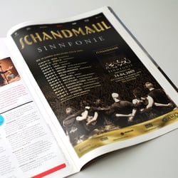 Anzeigengestaltung „Schandmaul – Sinnfonie“ (F.A.M.E. Rec.)