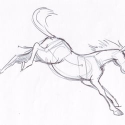 Pferdestudie nach Preston Blair